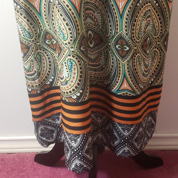 Sunny Taylor Maxi Dress Boho Zen Hippie Chakra Healing Vibes Luxurious S - Picture 2 of 6